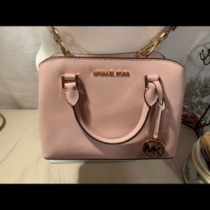 Michael Kors Soft Pink Satchel Bag Triple …